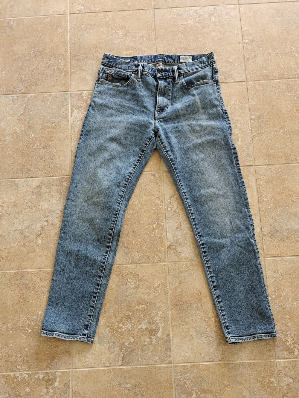 Todd Snyder Slim Straight Light Blue Denim Jeans